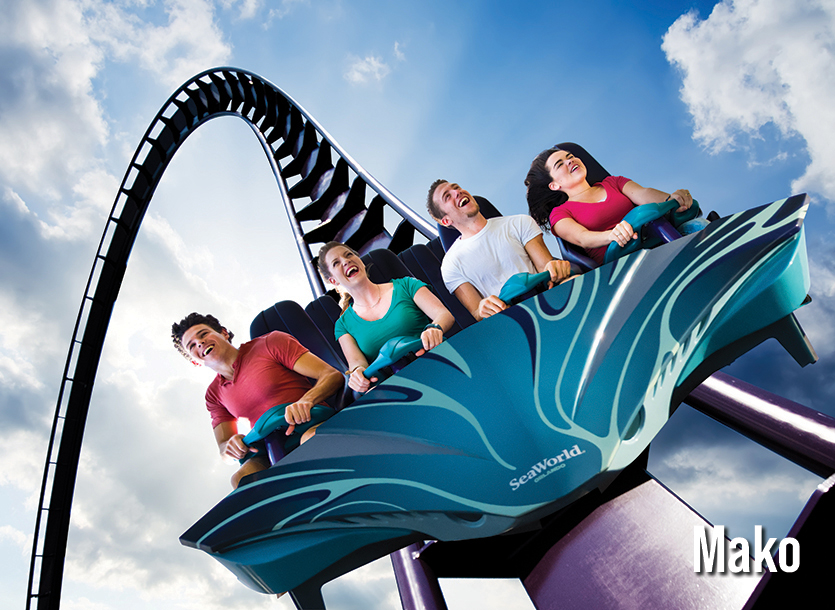 Seaworld Orlando roller coaster - Mako
