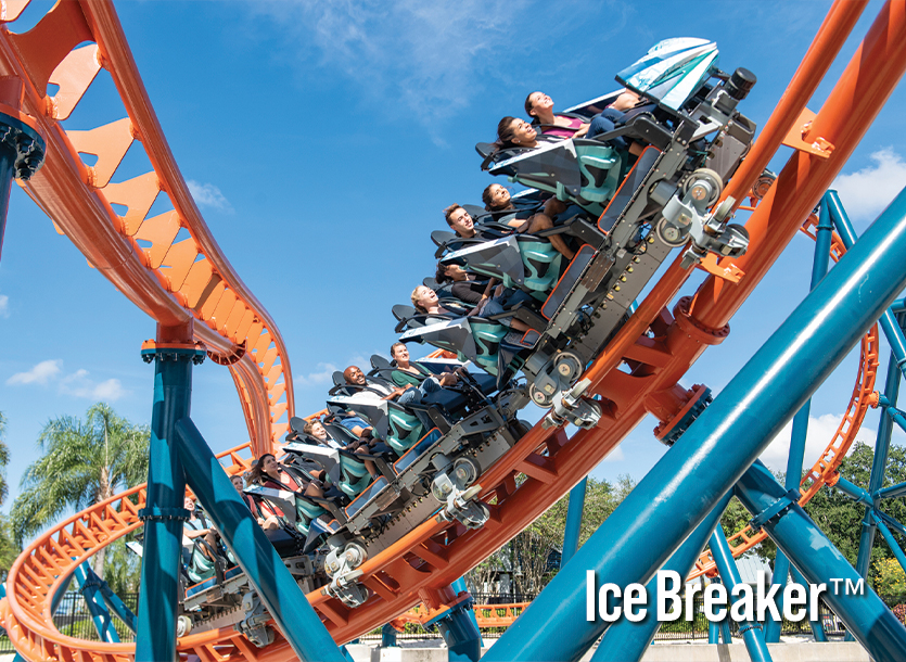 SeaWorld Orlando roller coaster, Ice Breaker™